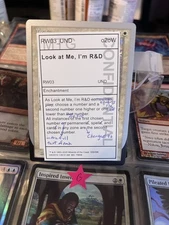 Look at Me, I'm R&D Unsanctioned Regular