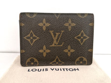Auth Louis Vuitton - Monogram ID Card Holder Vintage Card Wallet