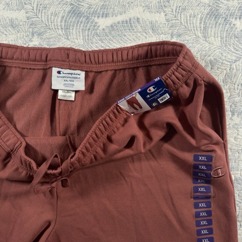Champion Fleece Lined Drawstring Sweatpants Women's Size XXL Sandalwood Red NWT - Picture 4 of 9