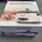 Black and Decker : 6 Cup Rice Cooker and Veggie Steamer 