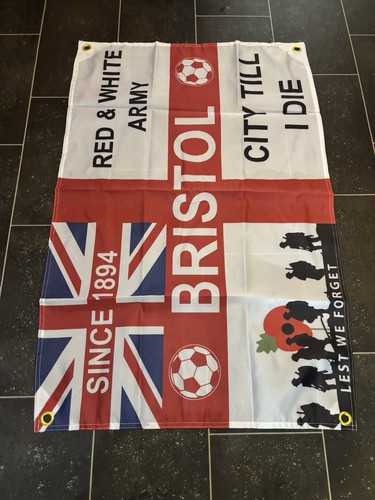 Bristol City Flag 3ft by 2ft - Bristol City Football Flag Brand New Large - Picture 3 of 5