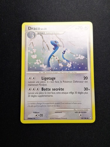 NM Draco 52/146 DP Eveil des légendes Carte Pokémon FR - Picture 1 of 16