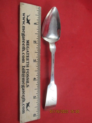 Coin Silver Charles C. Shaver Utica, New York Teaspoon, ca. 1853 - Picture 9 of 10