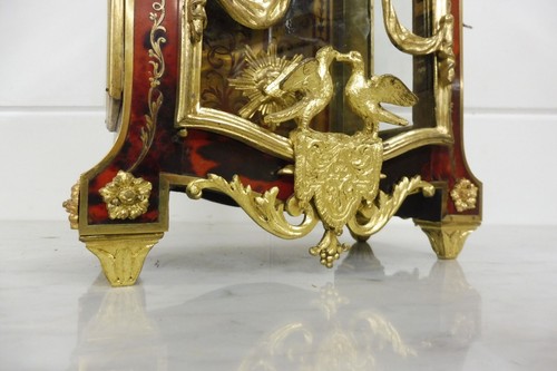 Antike Französische Boulle Uhr Tischuhr Kaminuhr Paris 1860 Restauriert - Bild 7 von 19