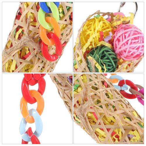 Shredding tendance Toy for Parrot Bird Chewing Toy Chewing Hanging Toy Bird Suspending