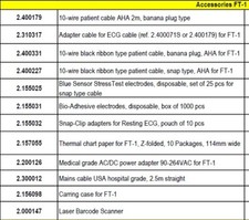 Schiller FT-1 ECG EKG Accessories Variation