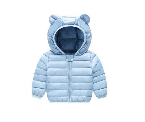 Winter Kids Boys Girls Warm Cotton Down Jacket Fleece Lined Coat Hooded Baby - Picture 13 of 13