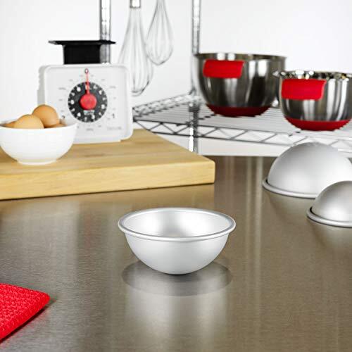 4 Inch x 2 Inch Deep Aluminum Hemisphere Pan 4 x 2 Inch - Picture 4 of 5