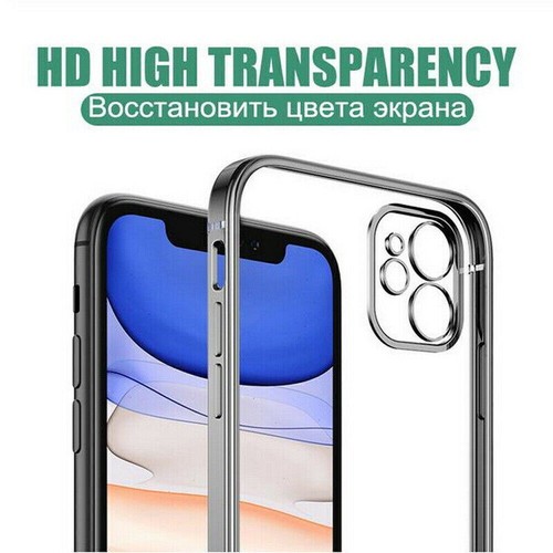 Clear Case Cover For iPhone 13 12 11 8 7 Pro Max Plus XS XR SE Plating Silicone - Picture 7 of 21