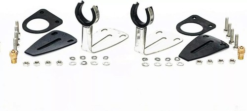 Fanfare Chrom Drucklufthorn 24V 64cm Zweiklang Hupe Horn LKW Landtechnik Neu OVP - Bild 3 von 4