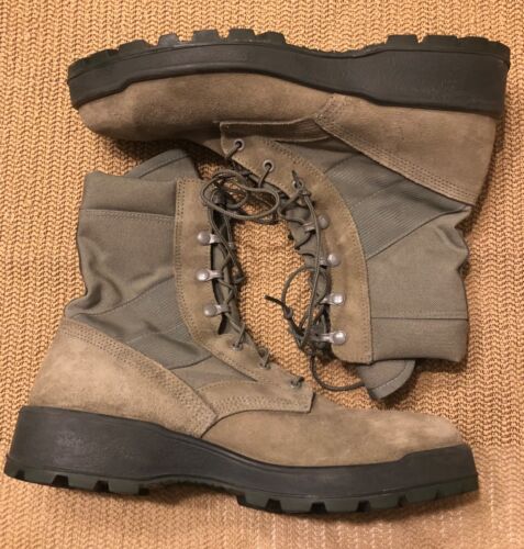 UFCW 8430 Mondo PT Combat Boots Green Brown Steel Toe Size 11.5 R Free Ship! - Picture 2 of 6