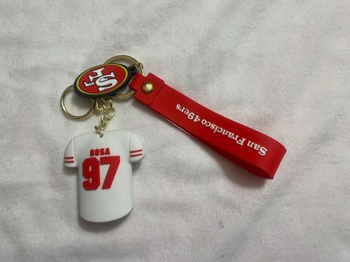 San Francisco 49ers Gummi Schlüsselanhänger #97 Bosa - Bild 2 von 2