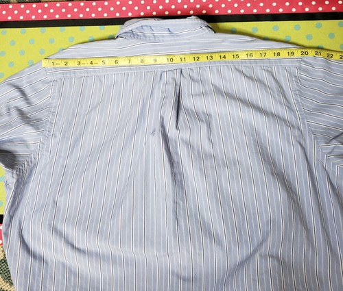 RALPH LAUREN Men's XL Classic Fit L/S Blue Plaid Shirt Pony Logo Button Down - Picture 4 of 8