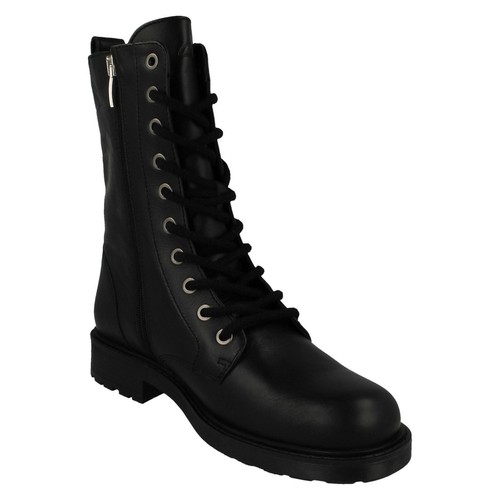 Mujer Clarks 'Orinoco2 Estilo' Cuero con Cordones Y Cremallera Botas Casual - Picture 6 of 21