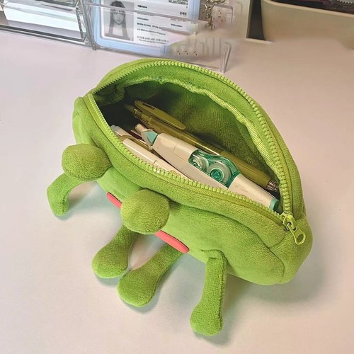 Big Mouth Cute Frog Pencil Pouch Funny Large Plush Animal Stationery Pouch - Picture 2 of 12