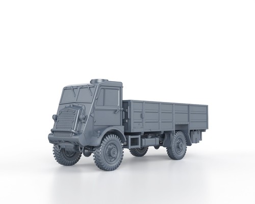 WWII - BRITISH BEDFORD QLT TRUCK 3 TON - 1/56 1/72 1/87 1/100 3D PRINTED - Picture 1 of 5
