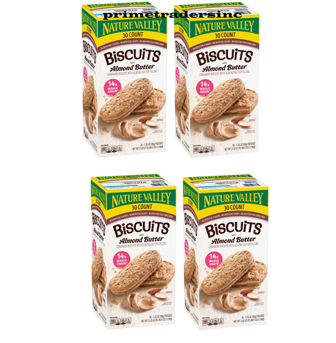 Pack de 4 - Sandwich de Galletas Nature Valley con Mantequilla de Almendras 30 ct. - Imagen 1 de 6