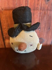 PRIMITIVE SNOWMAN DOLL SNOWBOY HEAD Plush Christmas  Winter Bright Ideas