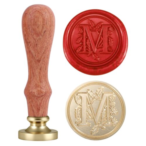 Initial Alphabet Wax Seal Stamp, Retro Letter M Sealing Wax Stamp Brass Head ...