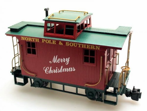 Bachmann North Pole & Southern Christmas Caboose with Metal Wheels 43999 G scale - Picture 1 of 6