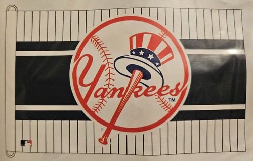 New York Yankees MLB Baseball 3' x 5' Banner Flagge Nadelstreifen Zylinder Hut Design - Bild 1 von 2