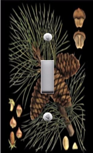 Light Switch Plate & Outlet Covers PINE CONE EVERGREEN CONIFERS - Picture 2 of 26