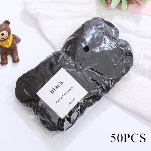 50Pcs Women Girls Hair Band Ties Rope Ring Elastic Rubber Band Ponytail Headwear - Picture 51 of 51