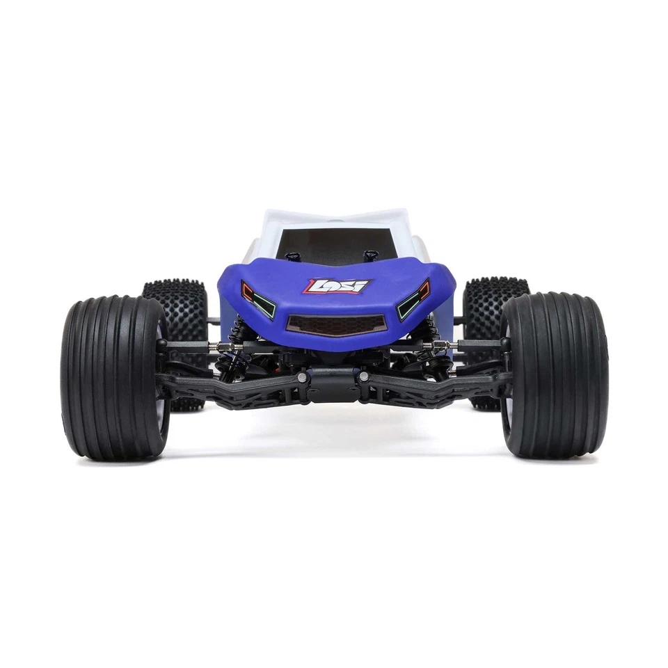 Losi LOS-1056T2 1/18 Mini-T 2.0 V2 2WD Stadium Truck Brushless RTR, Blue - Image 3 of 4