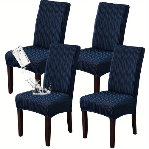 4/6 piece flexible washable dining chair cover for family kitchen banquet hotels - Picture 22 of 30