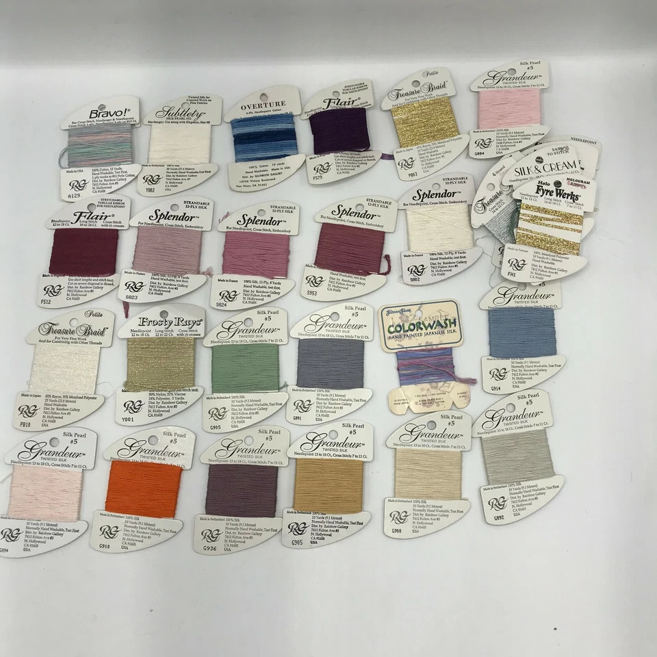 24 Rainbow Gallery Embroidery Thread Grandeur Splendor Flair Etc  - Image 2 of 4