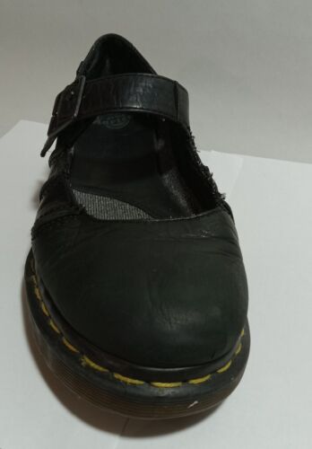 Dr. Martens Mary Jane Black Leather Vintage Chunky Oxford Platform Shoe Size 8 - Picture 4 of 24