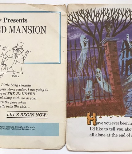 1970 Walt Disney Presents The Haunted Mansion Disneyland Record And Book - Picture 9 of 20