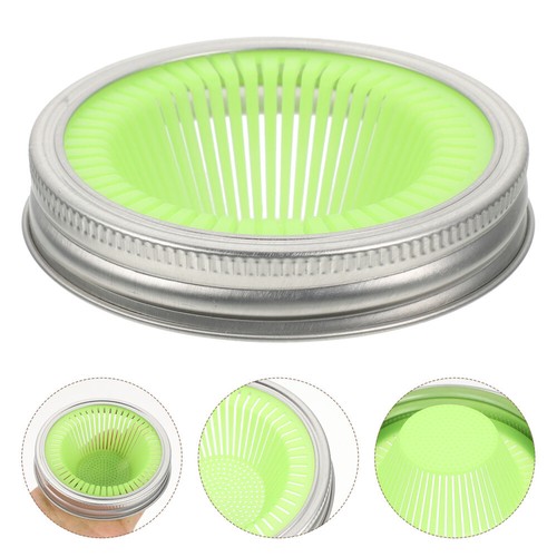 2 Pcs Couvercles remise De Bocaux Mason Bébé Filtre À Mailles Passoire Pot Conserve