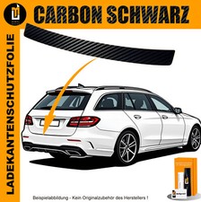 LADEKANTENSCHUTZ FOLIE FÜR MERCEDES C-KLASSE KOMBI S203 2001-2007 CARBON SCHWARZ