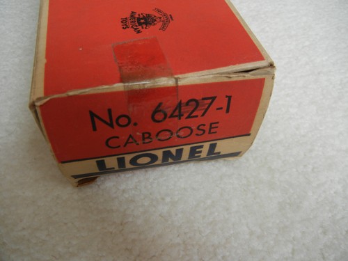 LIONEL POSTWAR 6427-1 LIONEL LINES PORTHOLE CABOOSE EMPTY BOX ONLY - Picture 5 of 12