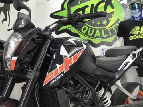 KTM Duke 200 Decals Black - 2017 2018 2019 Graphics kit for Motorcycle | eBay KTM Duke 200 Decals Black - 2017 2018 2019 Graphics kit for Motorcycle | eBay