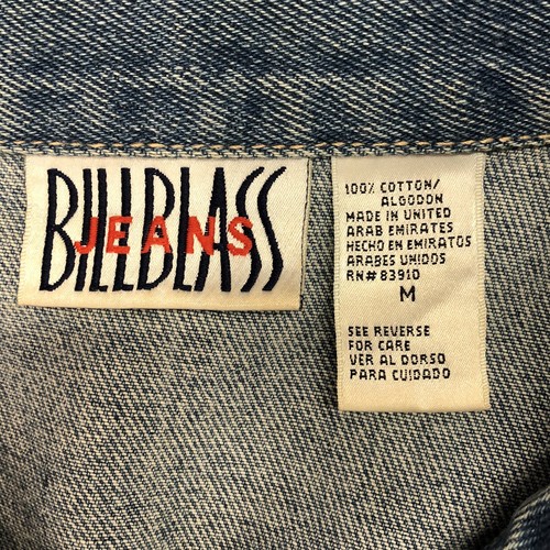 CHAQUETA VAQUERA VINTAGE BILL BLASS MUJER AZUL TALLA MEDIANA - Imagen 4 de 4