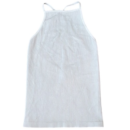 Free People Intimately High Neck Open Back Ribbed Tank Top