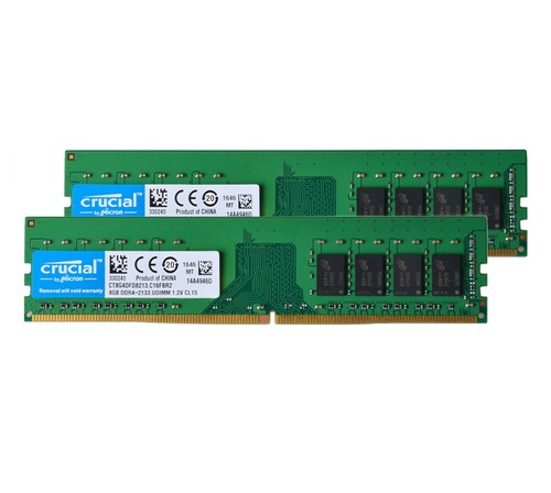 16GB Crucial Kits Desktop Memory 2PCS 8GB DDR4 2133T Pc4-17000mhz 288pin 1.2V & - Picture 8 of 9