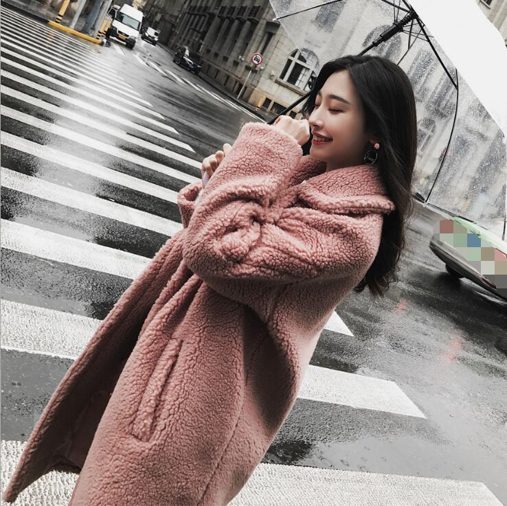 Moda Coreana largo abrigo de lana de cordero de imitación para mujer Cotton Abrigo Cálido Imitación Piel @ 561 Moda Coreana largo abrigo de lana de cordero de imitación imitación imitación para mujer Cotton Abrigo Cálido Imitación Piel @ 561 08550c