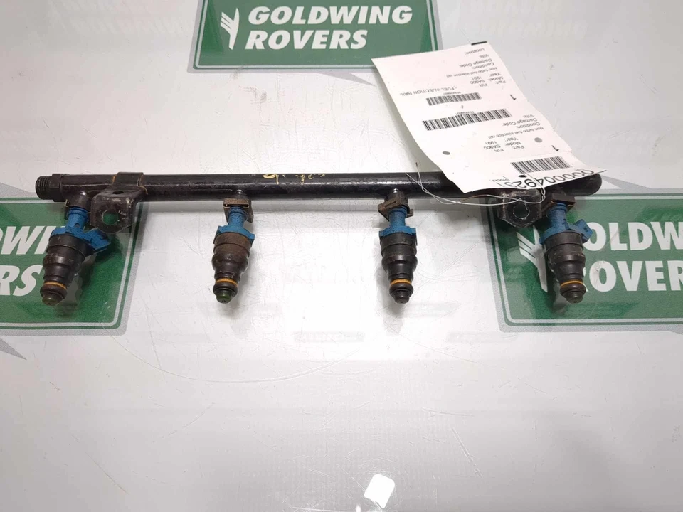 Saab 900 1991 2,1 L riel de inyección de combustible sin turbo con inyectores OEM 6 meses Foto 4 de 4