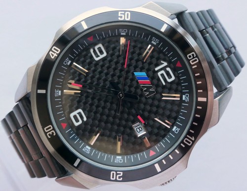 BMW M Power Motorsport Carbon Dial Racing Competition Car Accessory Swiss Watch - Picture 5 of 23