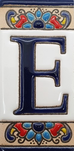 Keramik Hausnummer Zahlen Ziffern Buchstaben Symbole Kacheln Fliesen 3,5 x 7,4cm - Bild 27 von 76