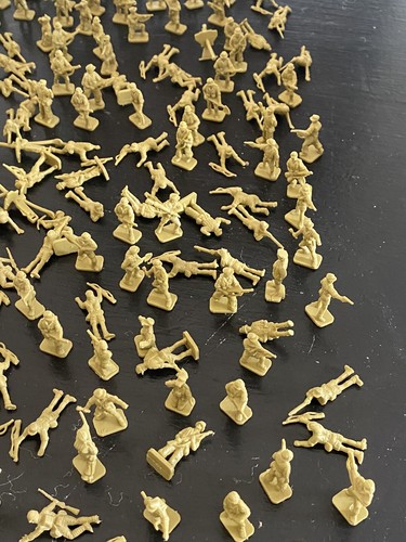 Vintage Konvolut Spielzeug Armee Soldaten Männer Miniatur Kunststoff ca. 20mm-25mm - Bild 8 von 24