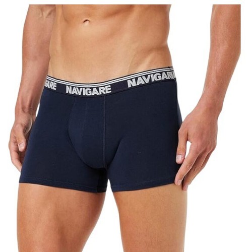 6 Boxer uomo NAVIGARE cotone bielastico elasticizzato mutande slip Blu Nero 573E - Foto 3 di 6