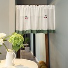 White Half Curtain Ruffle Coffee Short Curtain for Bar Kitchen Cabinet Door Deco