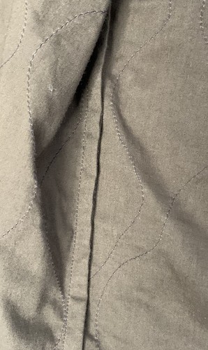 Chaqueta de Algodón Marrón Acolchada Hecha a Mano De Colección Mediana Ligera Boho Abrigo Largo M - Imagen 7 de 16