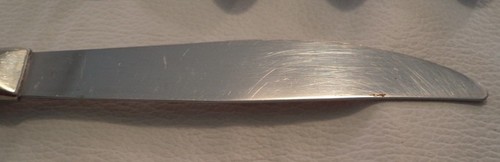 Oneida Stainless Flatware Hollow Handel Dinner Knives Silver Color Set of 5 - Picture 2 of 3