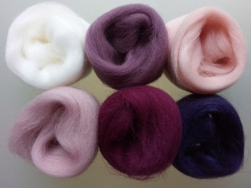 Assorted Colours* 100% Merino Wool Tops for Wet & Dry Felting, Packs of 30 grams - Picture 140 of 246