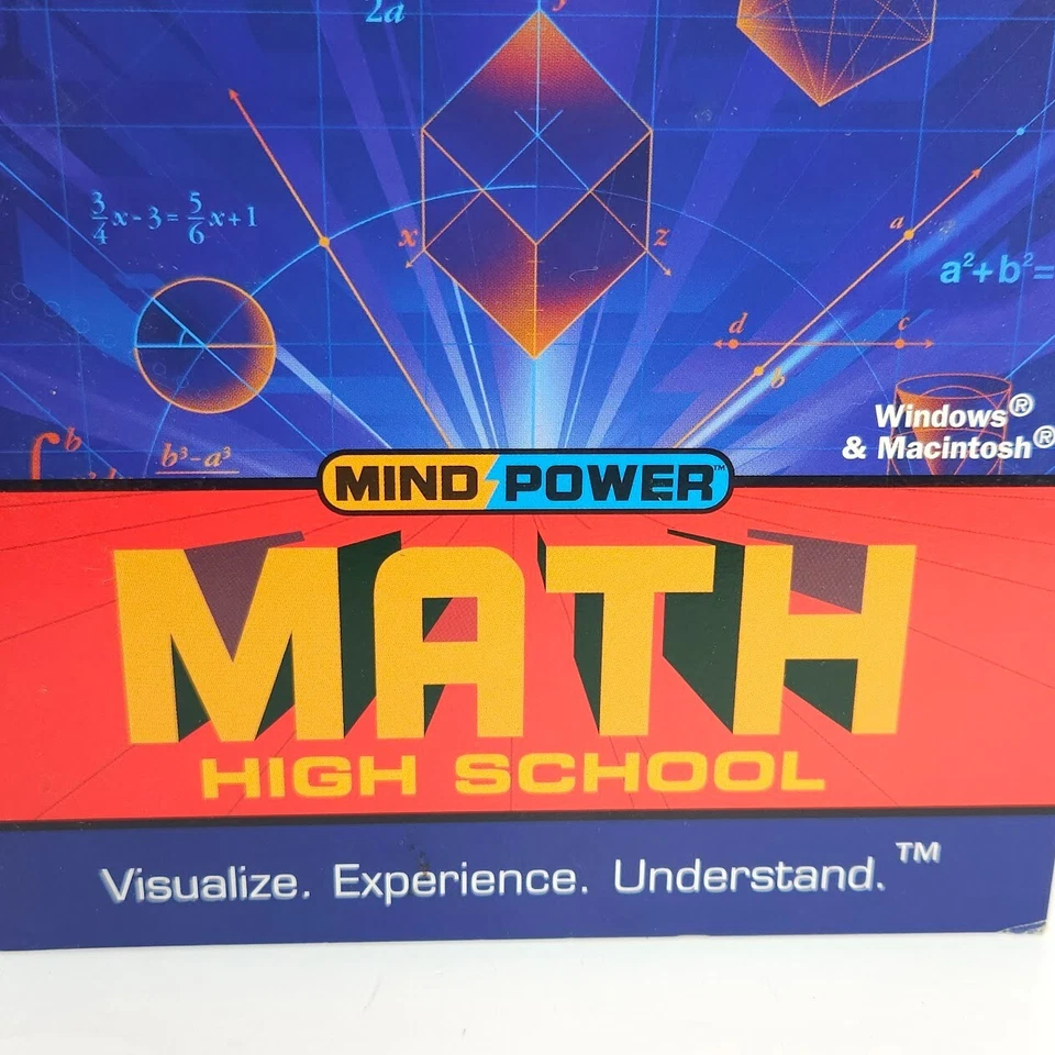 Algebra 1 & 2 Math Windows Mind Power High School Program Disc Visualize - Image 2 of 4